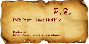 Péter Hamilkár névjegykártya